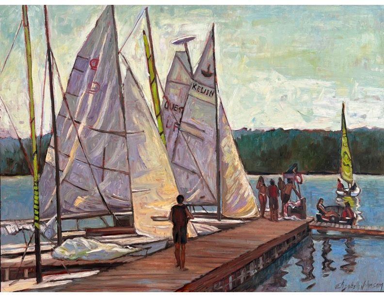 Sailboats at Camp Tamakwa, Algonquin Park