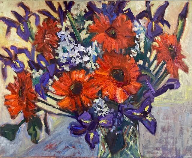 Gerbera and Iris-pic